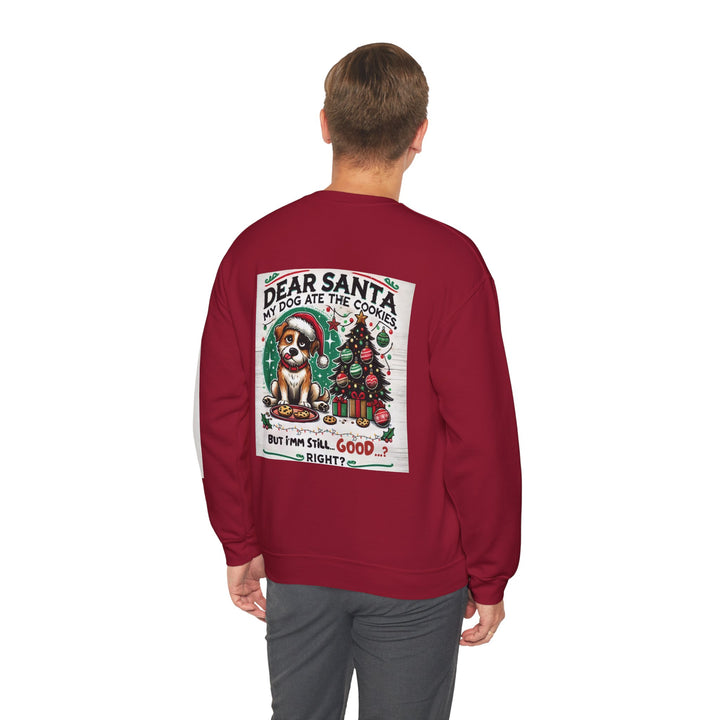 The Claw Cove™ Holiday Dear Santa Dog Crewneck Lightweight Sweatshirt - Unisex | Free and Fast Shipping