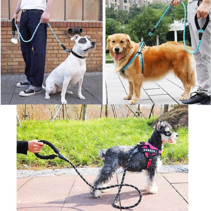 150/200/300Cm Strong Dog Leash Pet Leashes Reflective Leash for Big Small Medium Large Dog Leash Drag Pull Tow Golden Retriever