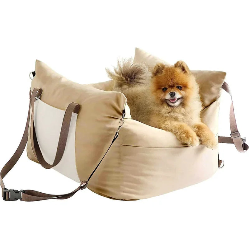 The Claw Clove™ Portable Waterproof Car Dog Kennel with Safety Features and Cushioned Pet Seat - Ideal for Travel and Transportation