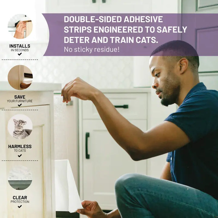 Cat Training Tape Furniture Guards - Train and Deter Your Cat