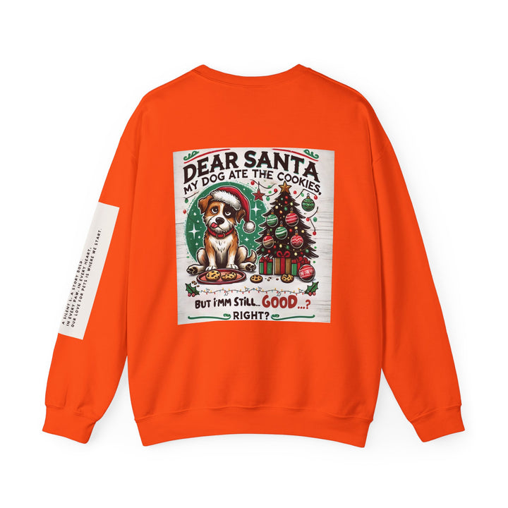 The Claw Cove™ Holiday Dear Santa Dog Crewneck Lightweight Sweatshirt - Unisex | Free and Fast Shipping