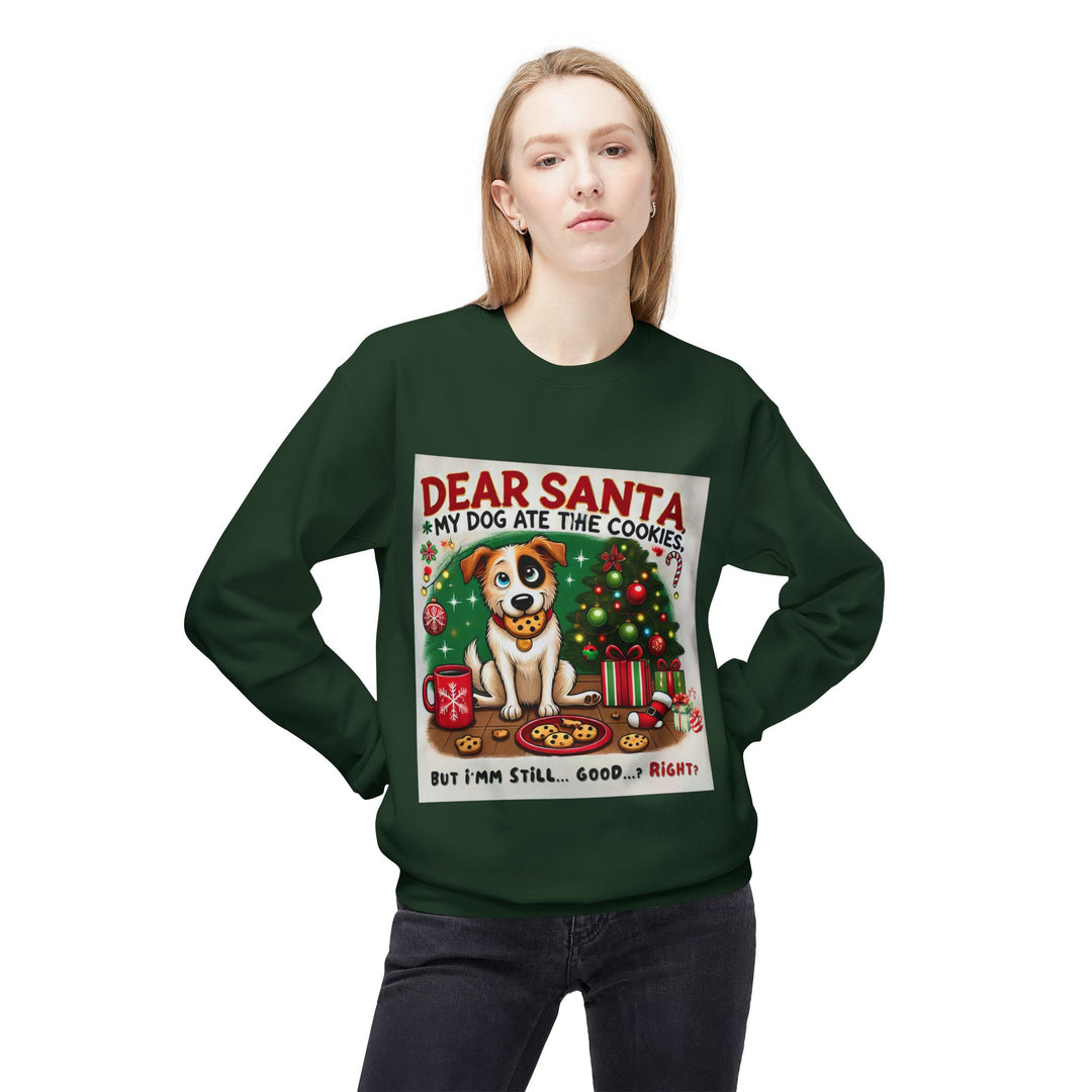 The Claw Cove™ Funny Dog Christmas Sweater - 'Dear Santa, My Dog Ate the Cookies'