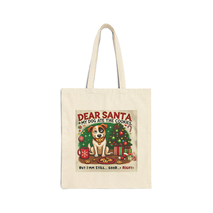 Cotton Canvas Christmas Tote Bag