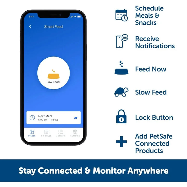 Pet Safe™ Smart Feed - Electronic Pet Feeder for Cats & Dogs - 6L/24 Cup Capacity - Programmable Mealtimes Freight Free