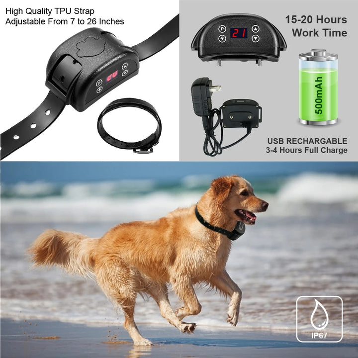 Free Shipping Wireless Pet GPS Collar 800 Meters Radius Warning Tone Static Shock Rechargeable and Waterproof Pet Fence