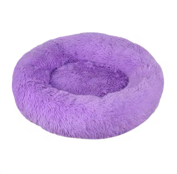 Donut-Shaped Plush Pet Bed