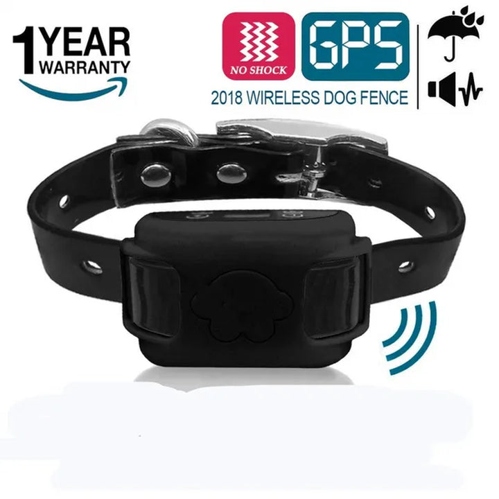 Free Shipping Wireless Pet GPS Collar 800 Meters Radius Warning Tone Static Shock Rechargeable and Waterproof Pet Fence