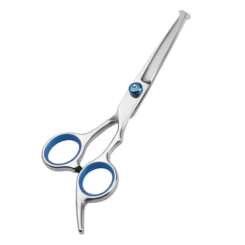 Professional Pet Grooming Scissors with round Head - Stainless Steel Dog Hair Shears for Effortless Trimming - Safe and Precise 