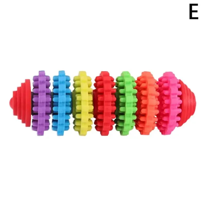 Pet Dog Toy Colorful Gear Tooth Cleaning Toys Pet Dog Toys Toy Training Chew Tooth Pet Products Dog Pet Toy Accessories Pet B1X6