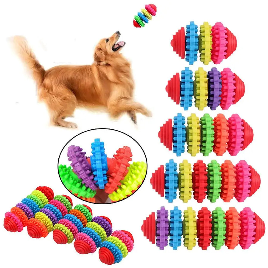 Pet Dog Toy Colorful Gear Tooth Cleaning Toys Pet Dog Toys Toy Training Chew Tooth Pet Products Dog Pet Toy Accessories Pet B1X6