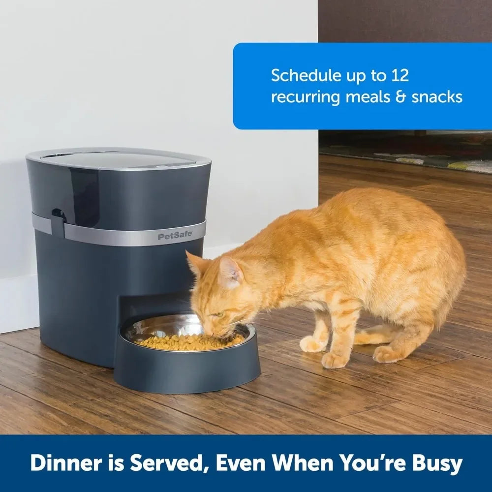 Pet Safe™ Smart Feed - Electronic Pet Feeder for Cats & Dogs - 6L/24 Cup Capacity - Programmable Mealtimes Freight Free