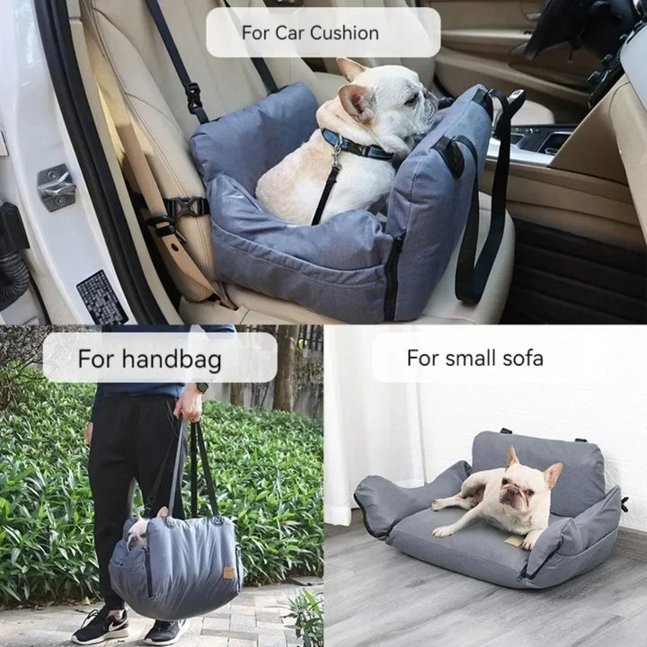 Portable Pet Car Safety Seat with Airbag Protection